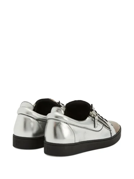 Δερμάτινα sneakers Giuseppe Zanotti Frankie γκρι