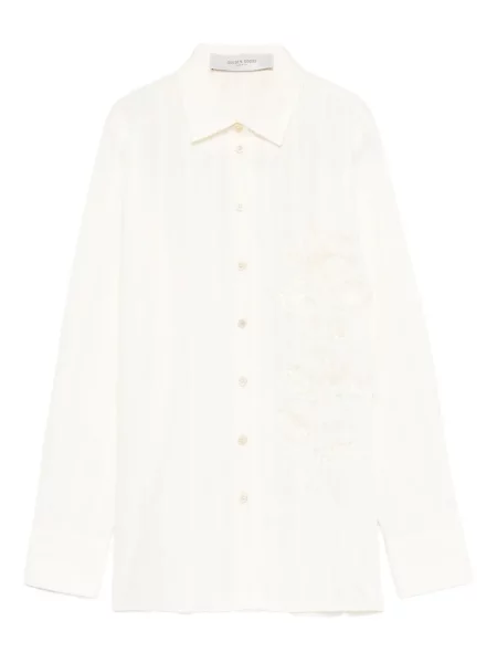 Cămașă Golden Goose cu dungi auriu