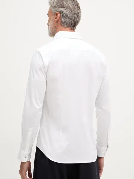 JOOP! Koszula Pares Mężczyźni Slim Fit jednolity 39 biały