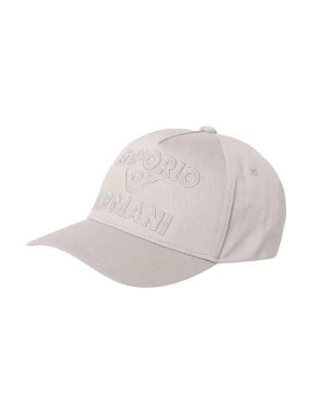 Czapka z daszkiem Emporio Armani szara