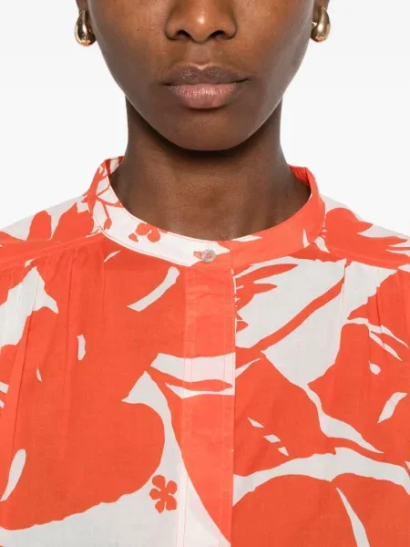 Cămașă Marc O'polo cu model floral portocaliu
