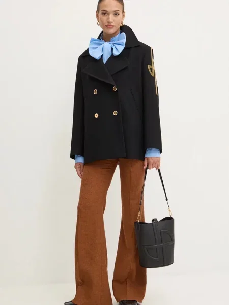 Patou pantaloni de lana portocaliu