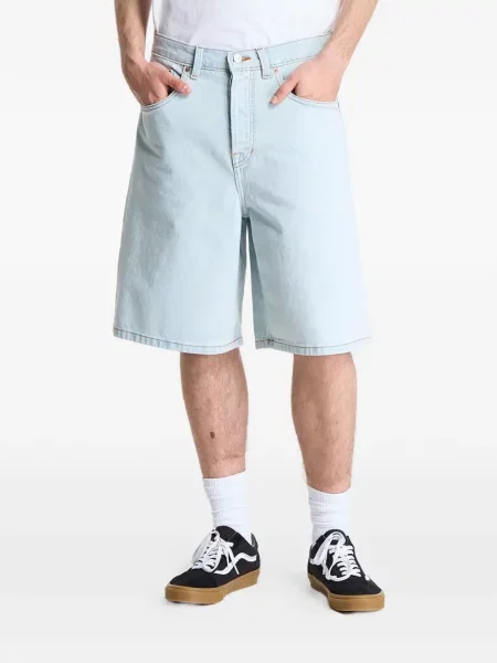 Карирани дънкови шорти Vans синьо