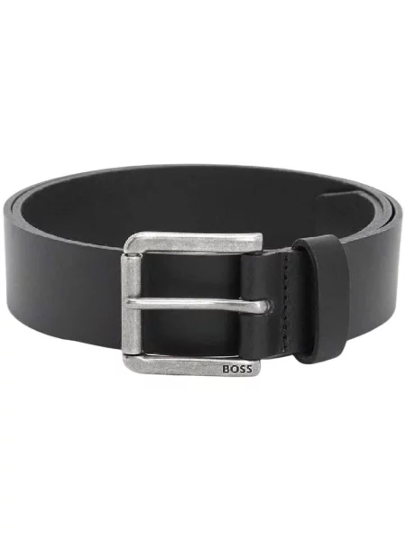 Cu centură curea Boss din piele negru