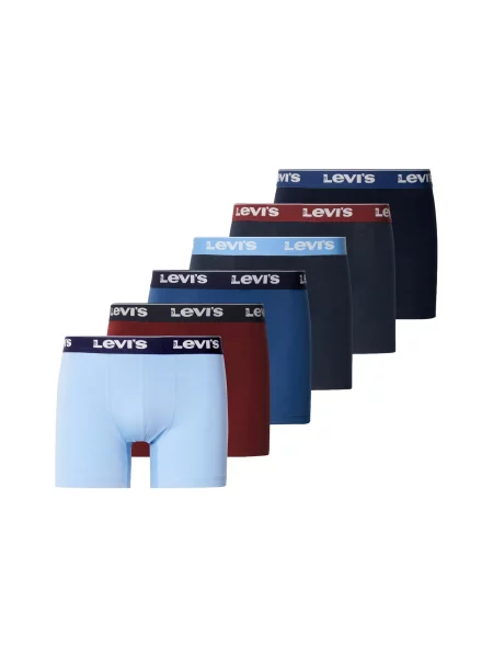 LEVI'S ® Boxeri albastru / albastru deschis / albastru închis / roşu închis / murdar alb