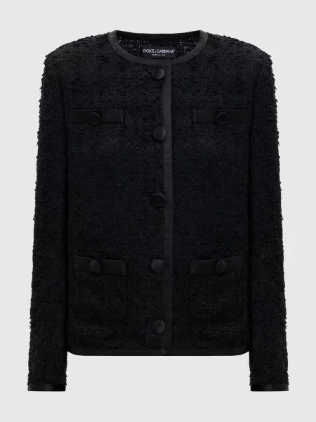 Твідовий жакет Dolce&gabbana чорний