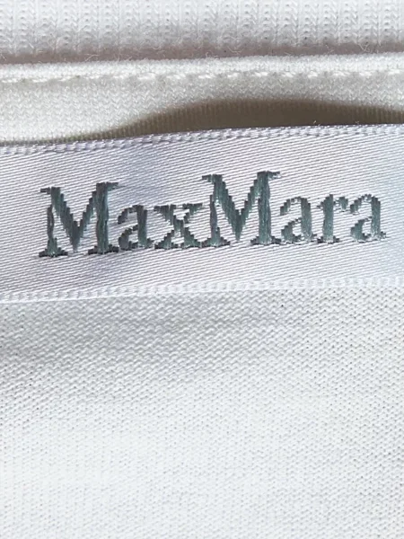 Тениска Max Mara с принт с кръгло деколте бяло