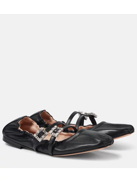 Balerini Roger Vivier din piele negru