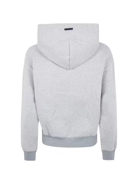 Суичър с качулка Fear Of God Essentials бродиран сиво