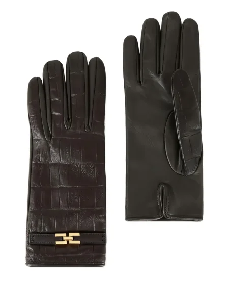 Rukavice Elisabetta Franchi smeđa