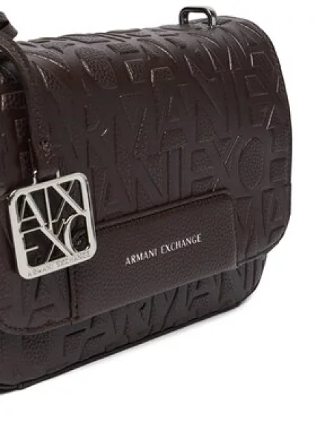 Torbica Armani Exchange Tamno smeđa
