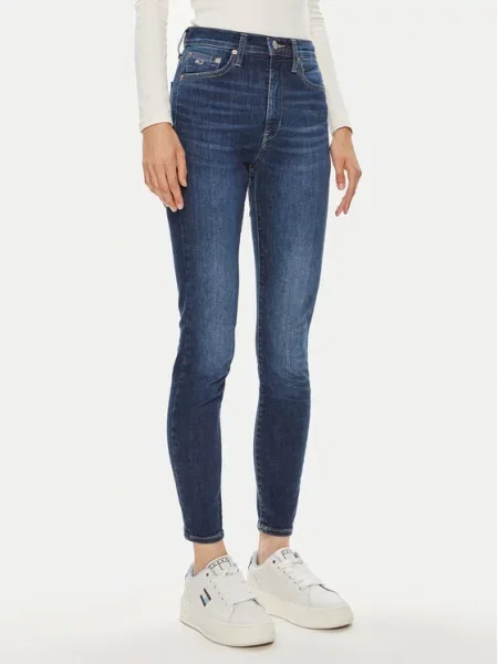 Tommy Jeans Jeansy Sylvia Granatowy Skinny Fit