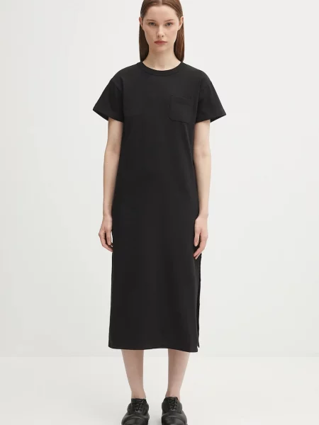 Fiorucci rochie din Cash and Carry Print Maxi midi drept negru