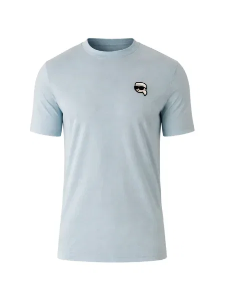 Tricou Karl Lagerfeld cu decolteu rotund albastru
