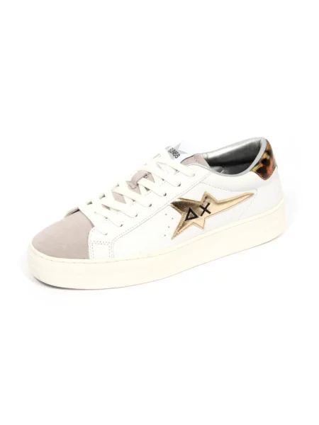 Sneakersy Sun68 zamszowe białe