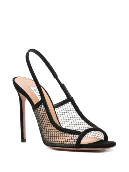 Sandale Aquazzura din piele de căprioară negru