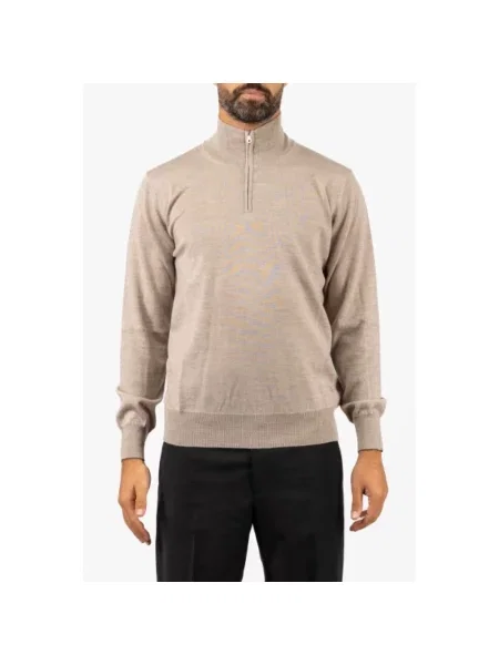 Sweter z golfem Brooksfield beżowy