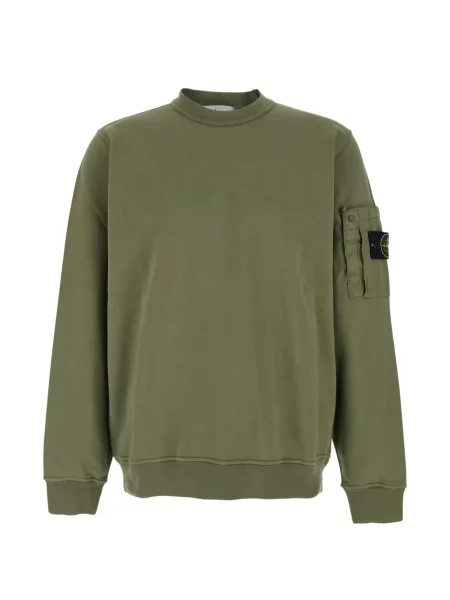 Hanorac Stone Island cu strasuri verde