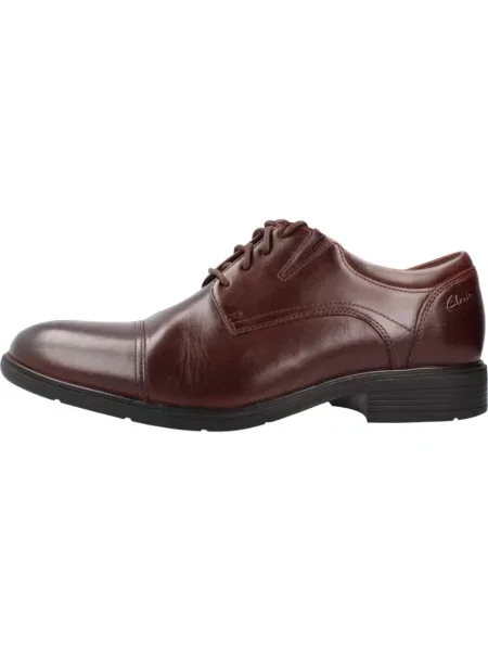 Półbuty Clarks skórzane brązowe