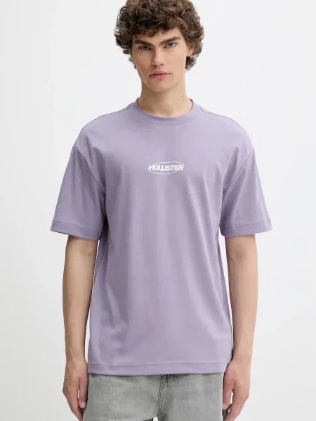 Kratka majica Hollister Co. vijolična