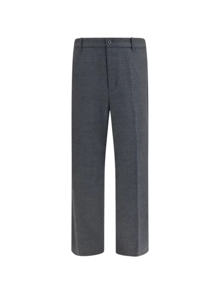 Pantaloni Nine In The Morning cu autograf gri