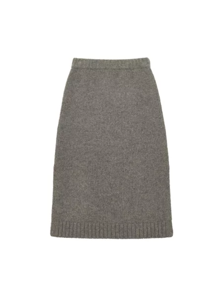 Spódnica Ines De La Fressange Paris wełniana szara