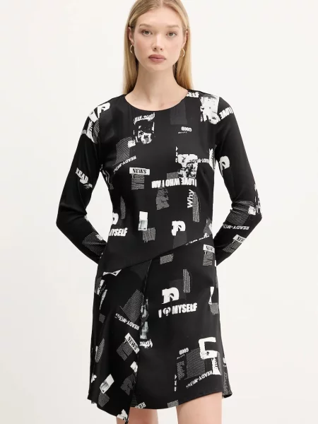 Desigual rochie NEWSCORTO mini evazați negru