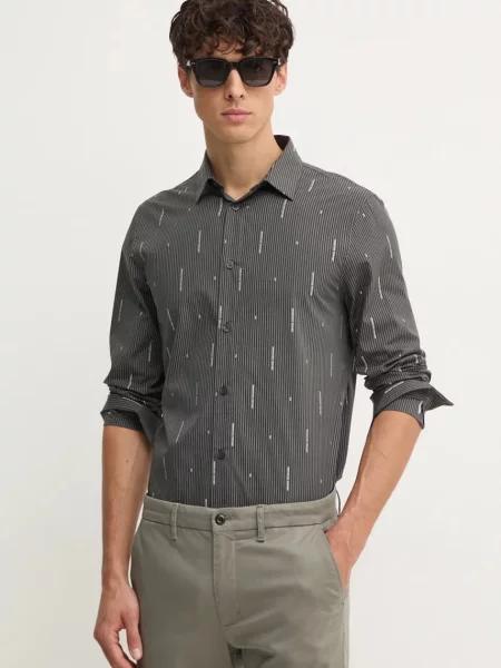 Armani Exchange košile šedá