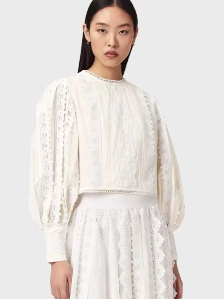 Блуза Allsaints біла