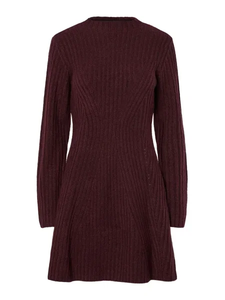 YAS Rochie tricotat YASDOLLY vin roșu