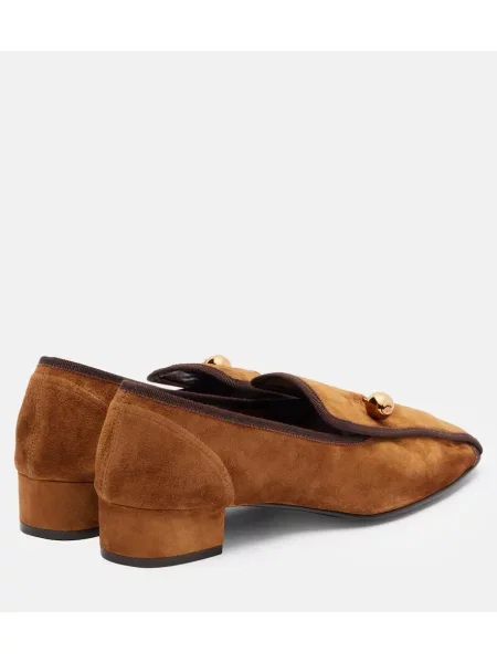 Pantofi cu toc Herbert Levine din piele de căprioară bej