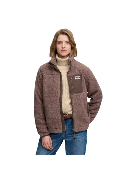 Polar Superdry Heritage Full Zip XS brązowy