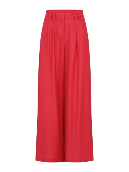 Guido Maria Kretschmer Hlače z naborki Finja svetlo rdeča