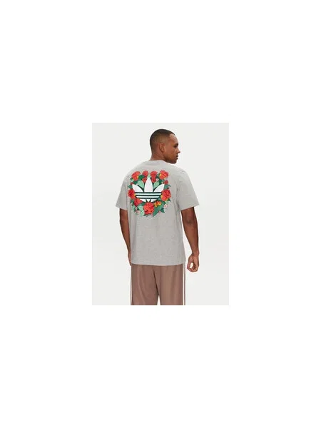 Adidas Póló Loose Fit szürke
