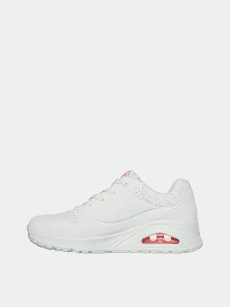 Кожаные повседневные кроссовки Skechers белые