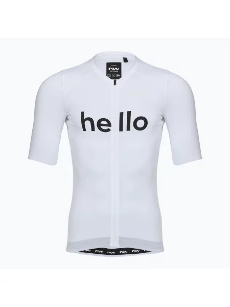 Футболка велосипедна Northwave Blade Hello Goodbye white біла