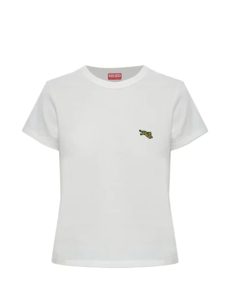 Tricou Kenzo cu dungi de tigru alb