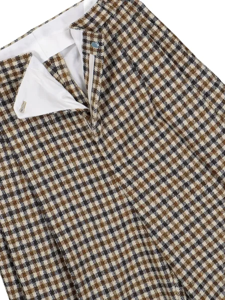 Pantaloni Walter Van Beirendonck în carouri maro