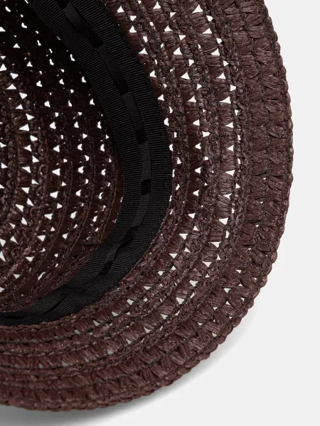 Шляпа Le Sh Ka Headwear коричневая