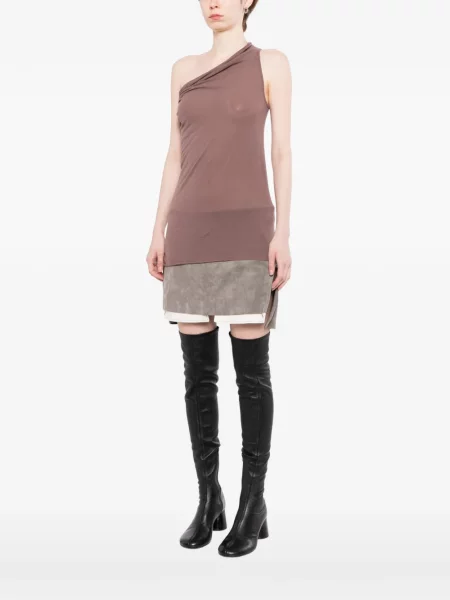 Top Rick Owens drapat cu un umăr gol