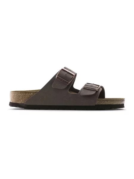 Birkenstock Arizona BF Nubuck Mocha Narrow Fit Unisex Sandały Birkenstock Size: 5 brązowy