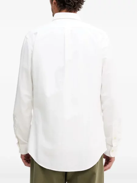 Koszula Polo Ralph Lauren wełniana z kapturem do kolan niebieska