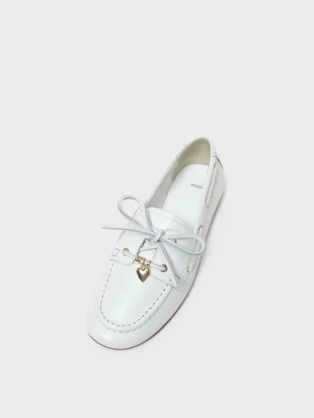 Шкіряні туфлі Maje білі