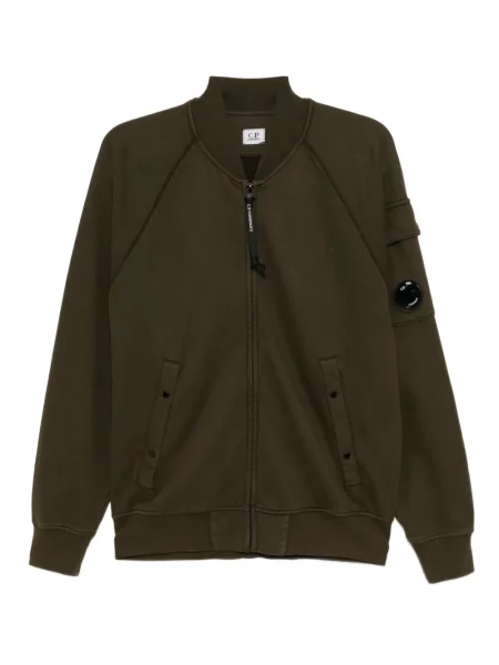 Geacă bomber C.p. Company din fleece verde