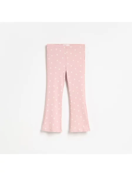 Reserved Mintás flare nadrág pasztellpink