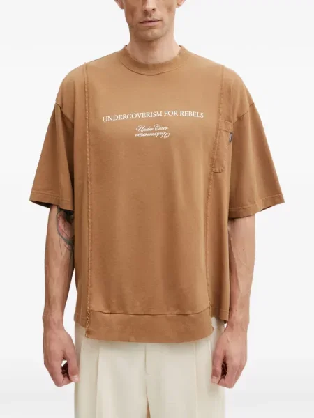 Tricou Undercover cu imagine maro