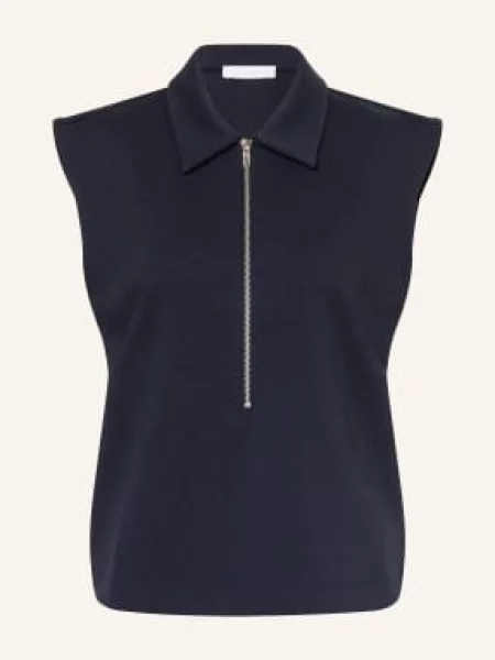 Rich & Royal Sweter Bez Rękawów blau granatowy