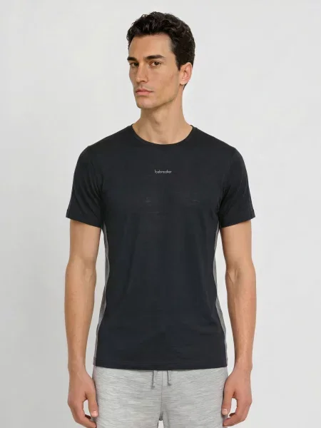 Icebreaker Funkční Tričko Cool-Lite™ Sphere S Merino Vlnou / tmavě šedá černá