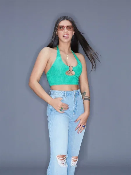 ABOUT YOU x Antonia Top Carey' verde