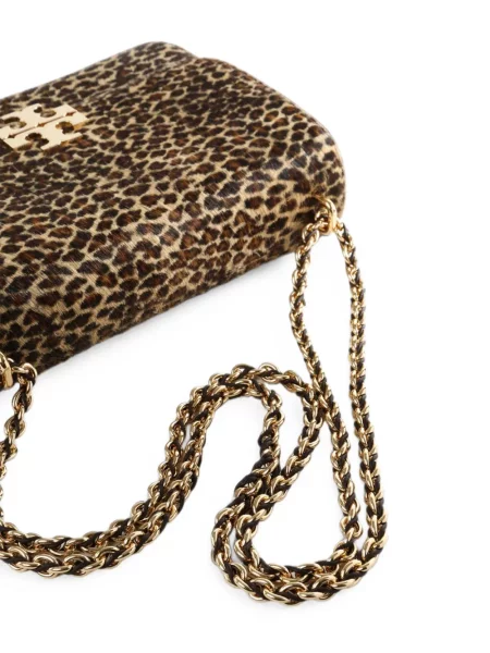 Geantă Tory Burch cu imagine cu model leopard maro